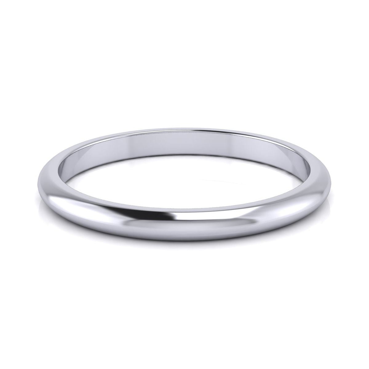 Super Jeweler Men Accessories Jewelry Rings 2MM Heavy Ladies & Mens Wedding Band 1.6 g 
