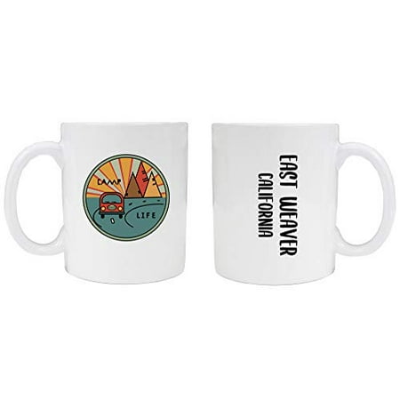 

East Weaver California Souvenir Camp Life 8 oz Coffee Mug 2-Pack