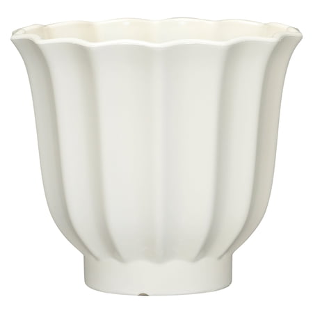 Mainstays Lillian 10″ x 10″ x 9″ Round Vanilla Dream 100% Recycled Resin Planter