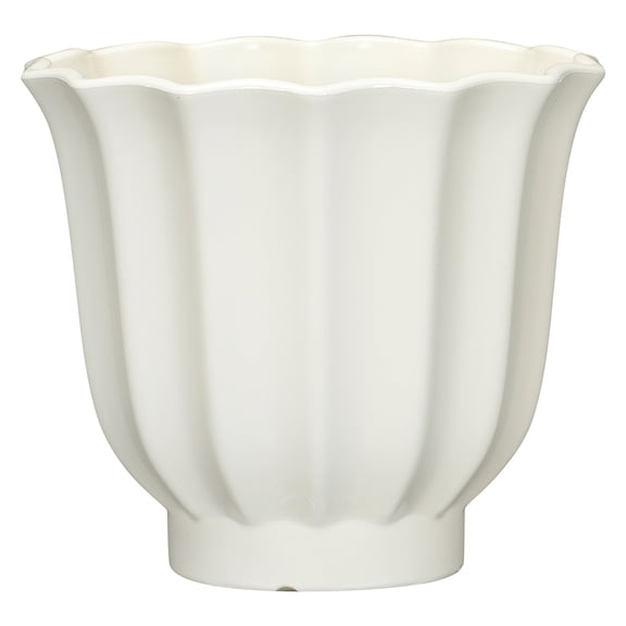 Mainstays Lillian 10" x 10" x 9" Round Vanilla Dream 100% Recycled Resin Planter