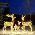 thumbnail image 4 of Bdday Christmas Decorations for Home Luminous Three-piece Christmas Deer Family Set Outdoor Decor Christmas Tree Decorations, 4 of 9