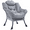 Light Gray, variant on PAPROOS Fabric Large Lazy Chair, Accent Reading Chair with Armrests and Side Pocket, Upholstered Cozy Lounge Chair, Leisure Sofa Chair for Living Room, Bedroom, Dorm, Light Gray