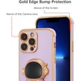 thumbnail image 4 of for iPhone 15 Pro Case Cute 6D Astronaut Phone Case with Stand Luxury Plating Case Cover Slim Fit Shockproof Bumper Protective Electroplated Case for iPhone 15 6.1 inch,Purple, 4 of 12