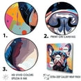 thumbnail image 3 of Designart "French Bulldog'S Festive Spirit" Animals Dog Floater Framed Canvas Art Print, 3 of 5