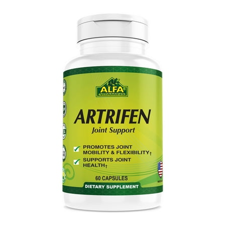 Alfa Vitamins Artrifen dietary Supplement - Glucosamine - Chondroitin - Boswellia Extract - Joint Health - Knee pain - 60
