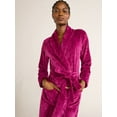 thumbnail image 3 of Joyspun Women's Plush Robe, Sizes S to 3X, 3 of 6
