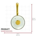 thumbnail image 6 of Holstein Housewares Ceramic Nonstick 3.5QT Saucepan Pot with Lid and Gold Stainless Steel Handle, Dishwasher Safe, 6 of 8