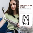 thumbnail image 4 of TEHAUX Black Nylon Saxophone Shoulder Strap with Adjustable Design for Easy Holding, 4 of 8