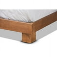 thumbnail image 6 of Baxton Studio Haines Modern and Contemporary Walnut Brown Finished Wood Full Size Platform Bed, 6 of 6
