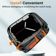 thumbnail image 7 of MSHUN Rugged Case Compatible with Apple Watch Case Series 8/7 41mm/45mm Series 6/SE/5/4 40mm/44mm, Soft TPU Waterproof Shockproof Bumper Drop Proof Protective Cover Compatible with iWatch Series, 7 of 7