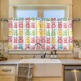 thumbnail image 2 of Yayeee Kitchen Curtains Tier Set of 2 Light Filtering 57"x36" Over Sink Window Panels, Gummy Bear Pattern, 2 of 7