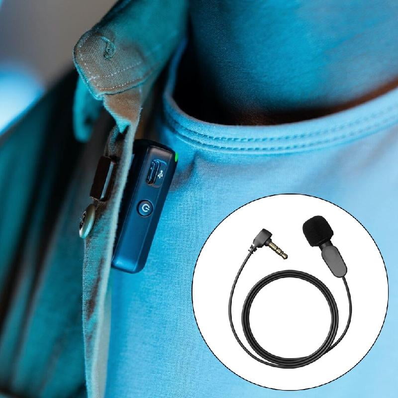 JZROCKER Lavalier Lapel Microphone for Mic/Mic 2 3.5mm Omnidirectional Mic for Vlog Interviews Streaming Environment