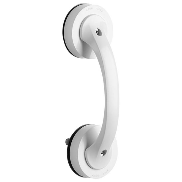 antideslizante para puerta con ventosa, plástico ABS, inodoro, baño, blanco Sunnimix Manija de la puerta