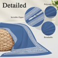 thumbnail image 3 of Dark Blue Greek Key Standard Pillow Covers, Geometric Greece Ancient Farmhouse Geo Soft Throw Pillow Cases with Invisible Zipper, Decorative Pillowcase Pillows Protectors for Sofa Bed Chair 20"x26", 3 of 9