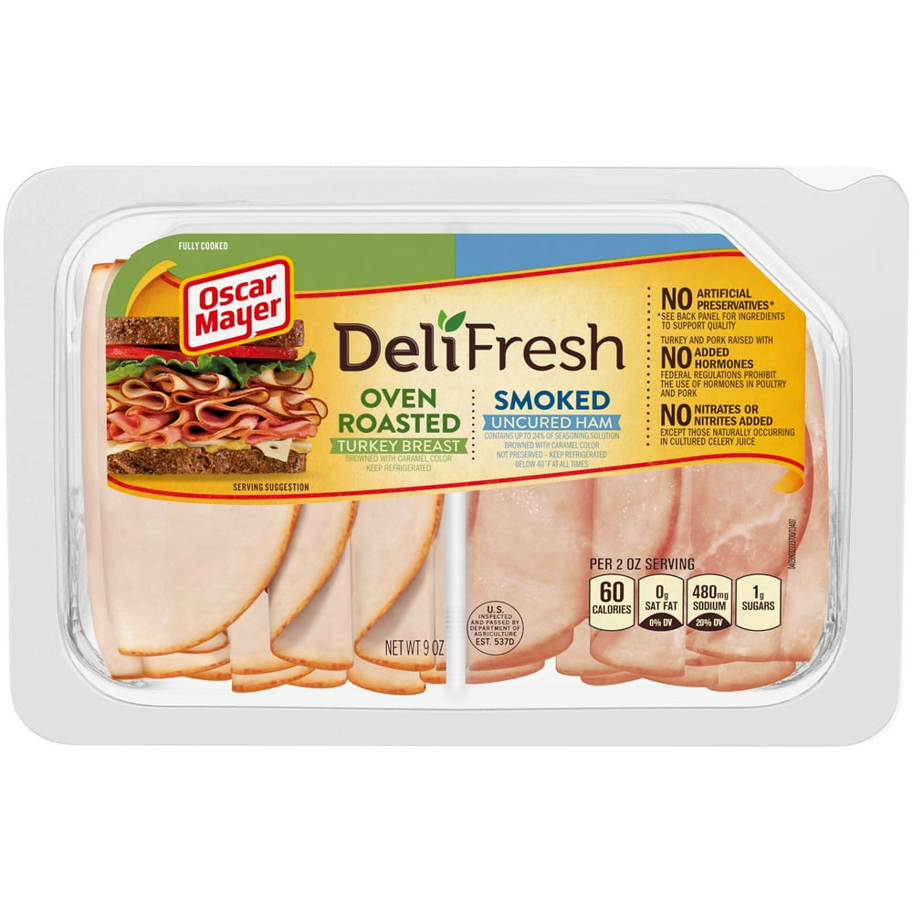 Oscar Mayer Deli Fresh Oven Roasted Turkey Breast & Smoked Ham Lunch