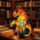 thumbnail image 1 of Stained Style Horse Night Light Resin USB Powered Table Lamp For Home Decor, 1 of 9
