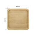 thumbnail image 2 of Posavasos de bambú, posavasos de madera natural para producción de mosaico hecha a mano, base cuadrada de 3.5 pulgadas, 2 of 6