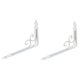 thumbnail image 2 of 2 soportes flotantes para estantes de pared, gruesos, resistentes y decorativos. Blanco, 2 of 9