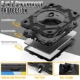 thumbnail image 5 of Decase for iPad 10th Generation Cute Tablet Shell,Kids Friendly Hybrid Shockproof Drop Proof Cover for iPad 10th Generation 10.9 Inch 2022 With Ring Handle Kickstand & Shoulder Strap, Black, 5 of 7