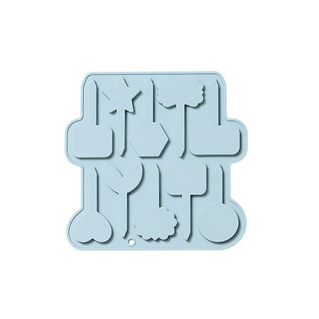 

ZTTD 10 Kinds Of Pattern Cake Decoration Card Insert Mould Self Made Chocolate Candy Insert Silica Gel Mould For Birthday Kitchen Supplies A
