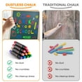 thumbnail image 5 of Jar Melo Dustless Chalk for Kids, 12 PCS Sidewalk Chalk Set with Holder, Washable and Non-Toxic, Colored Chalk for Chalkboard, Easy Grip Jumbo for Sidewalk Drawing, Blackboard, Outdoor Art Play 3+, 5 of 8