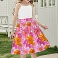 thumbnail image 2 of FamilyThread FamilyThread Girls Boho Strape Summer Sundress Sleeveless Dress Tiered Cami Dress with Ethnic Print Perfect for Beach Casual Dress 4-14Y, 2 of 7