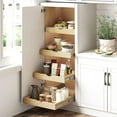 thumbnail image 2 of Kitchen Organization and Storage, Pull Out Drawers for Kitchen Cabinets, Cabinet Drawers Slide Out, Pull Out Cabinet Shelf, Wood Rack for Kitchen, Bathroom (20" Wide), 2 of 8