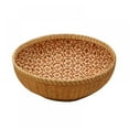 thumbnail image 1 of 3Pcs Bamboo Woven Pattern Bottom Fruit And Vegetable Basket Kitchen Storage Basket Snack Plate Bamboo Breakfast Woven Art Decoration Tray Decorative Wall Basket, 1 of 2