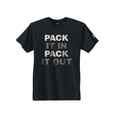 thumbnail image 1 of Hanes Mens Graphic Tee, 2XL, Pack It In Pack It Out/Black, 1 of 1