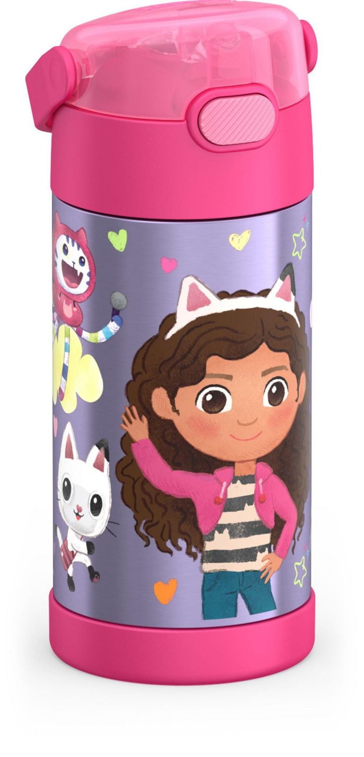 Thermos Funtainer 12 Oz Vacuum Insulated Straw Bottle, la Maison de Poupée de Gabby