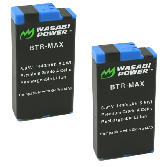 Wasabi Power Battery (2-Pack) for GoPro MAX and GoPro ACBAT-001