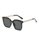 thumbnail image 4 of Gafas de sol cuadradas para mujer, lentes de sol Vintage con montura grande, espejo negro, sombreado, polarizador, Sexy, de viaje, Uv400, 2023, 4 of 5
