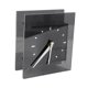 thumbnail image 3 of Reloj de mesa silencioso, único, moderno, elegante, minimalista y compacto para la decoración del hogar. Negro claro, 3 of 9