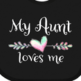 thumbnail image 4 of Inktastic My Aunt Loves Me Heart Boys or Girls Baby Bib, 4 of 4