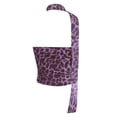 thumbnail image 4 of Landzoo One Women's Leopard Print Tube Top Ruched Strapless Mesh Crop Top Going Out Top Print Bandeau Tops For Women Cozy Stylish Basic Tube Tops, 4 of 6