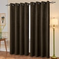 thumbnail image 5 of Subrtex Thermal Insulated Grommet Blackout Curtains for Bedroom, Set of 2 Panels, 52"×95", Olive Brown, 5 of 5