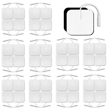 Annvchi 40 Pcs TENS Unit Electrode Pads 2mm Pin Reusable TENS Unit Replacement Pads