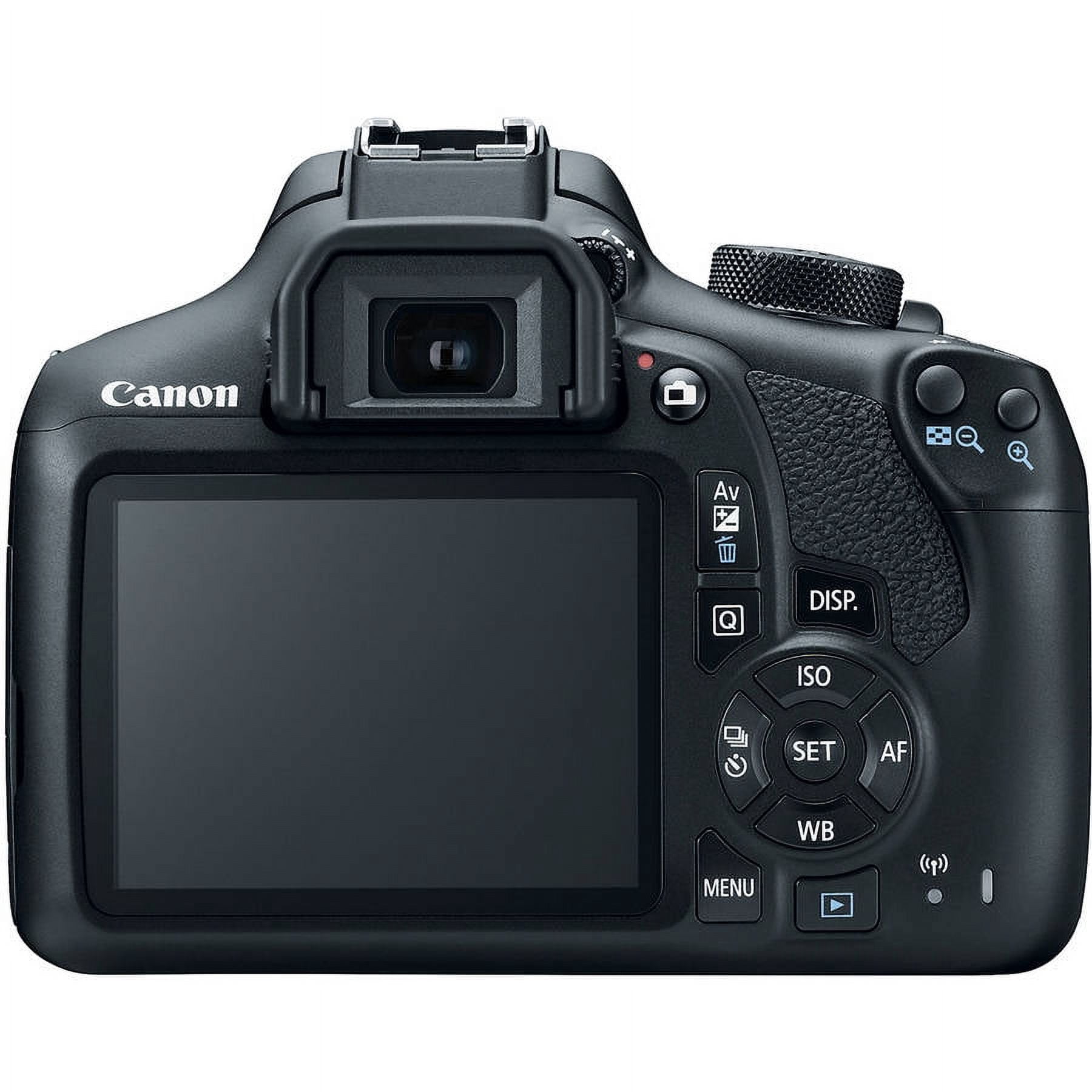 Canon Black EOS Rebel T6 Digital SLR Camera with 18 MegaPixels, 18-55mm & 75-300mm Lenses Included, Bonus 16GB SD Card