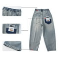 thumbnail image 4 of LUOGENLI Boys Jeans Size 5 Boys' Baggy Jeans Straight Leg Jeans with Pockets Elastic Waist Distressed Ripped Denim Pants with Holes Boys Jeans Size 16 Slim Fit Blue 5-6 Years, 4 of 9