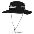 thumbnail image 1 of Sombrero de golf Titleist Tour Aussie negro y blanco con protección UV 50+ UPF, 1 of 1