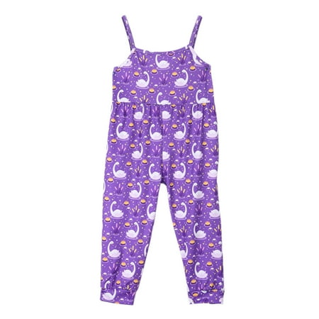 

Little Girl Onesies Girls Print Floral Kids Sleeveless Jumpsuit Romper Baby Strap Girls Romper Jumpsuit Toddler Summer Cool Play Daily Wear