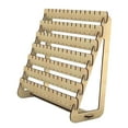 thumbnail image 5 of FVDPWYE Earring Holder Multi Tiers Wood Jewelry Storage Organizer Versatile Stud Earring Yellow, 5 of 9
