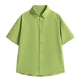 thumbnail image 2 of Mens Short Sleeve Button up Beach Shirt Mens Tshirts Cotton Loose Fit Summer Shirts for Teens Cheap Mens Shirts Casual order again, 2 of 4