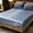 Blue, variant on Fitted Bed Sheet Mattress Protector Non Slip Deep Pocket Stretch Bed Sheet Soft Breathable Bedding Sheet for Bedroom Home Dorm Hotel Guest Room Sofa Cover Sleep Use