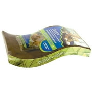 Angle View: Cosmic Catnip Wave Curved Cat Scratcher Cat Toy