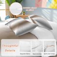 thumbnail image 2 of 3 Piece Gray Brown Duvet Cover Set California King, Microfiber Comforter/Quilt Cover with Corner Ties and 2 Pillowcases, Modern Gradient Geometric All Season Soft Bedding with Zipper Closure, 2 of 8