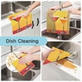 thumbnail image 2 of Yayeee 6 Pack Kitchen Dish Cloths Set for Washing Soft Drying Absorbent Microfiber Towels, Orange Cocktails, 2 of 9