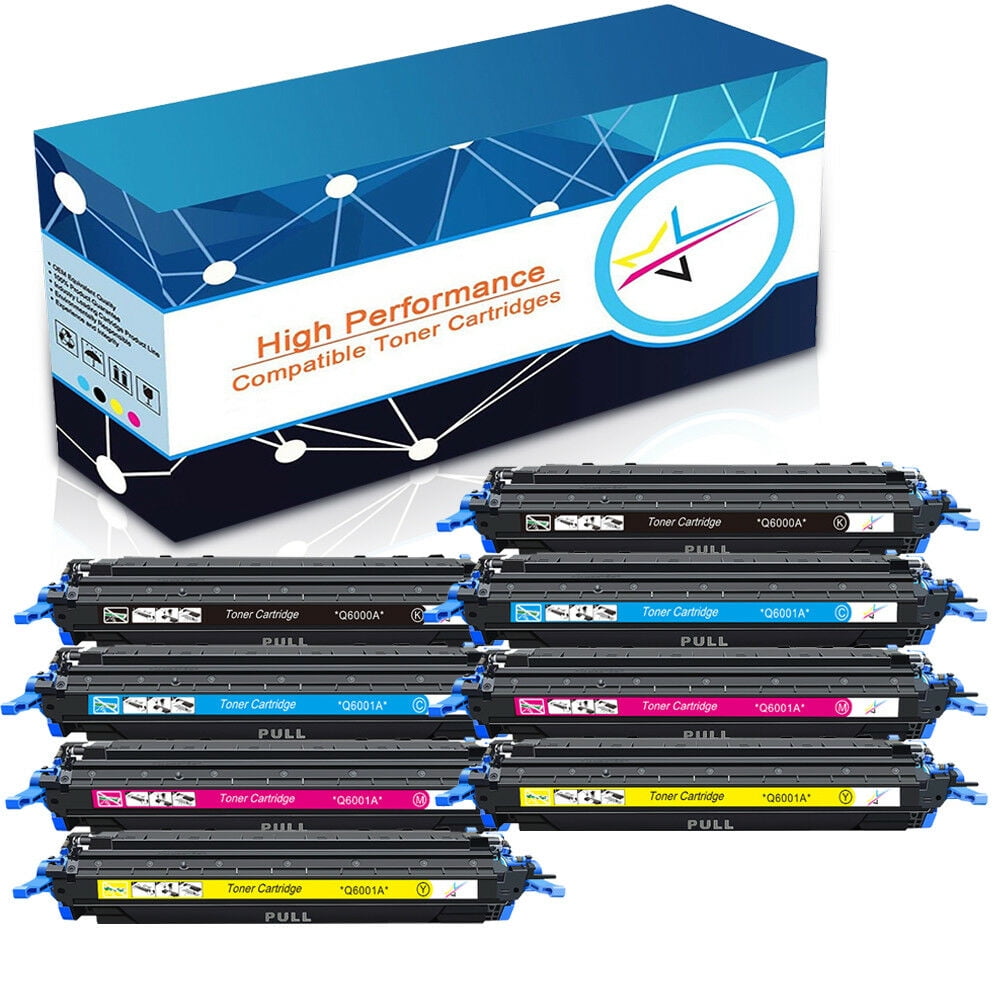 5x Toner Cartridges For HP LaserJet 1600 2600 2600n cm1015mfp cm1017 Q6000A 124A 