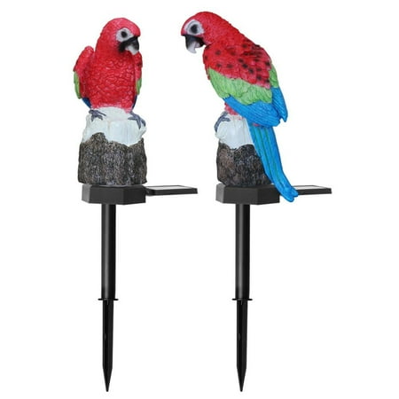 

ADVEN Parrot Garden Decor Solar Garden Lights Outdoor Solar Landscape Pathway Decorative Stake Lights for Garden Patio Walkway Yard