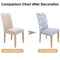 thumbnail image 7 of Artistic Butterfly Lover Dining Chair Covers Set of 4, Stretch Washable Polyester Kitchen Slipcovers, Removable Seat Protector for Banquet or Home, 7 of 7